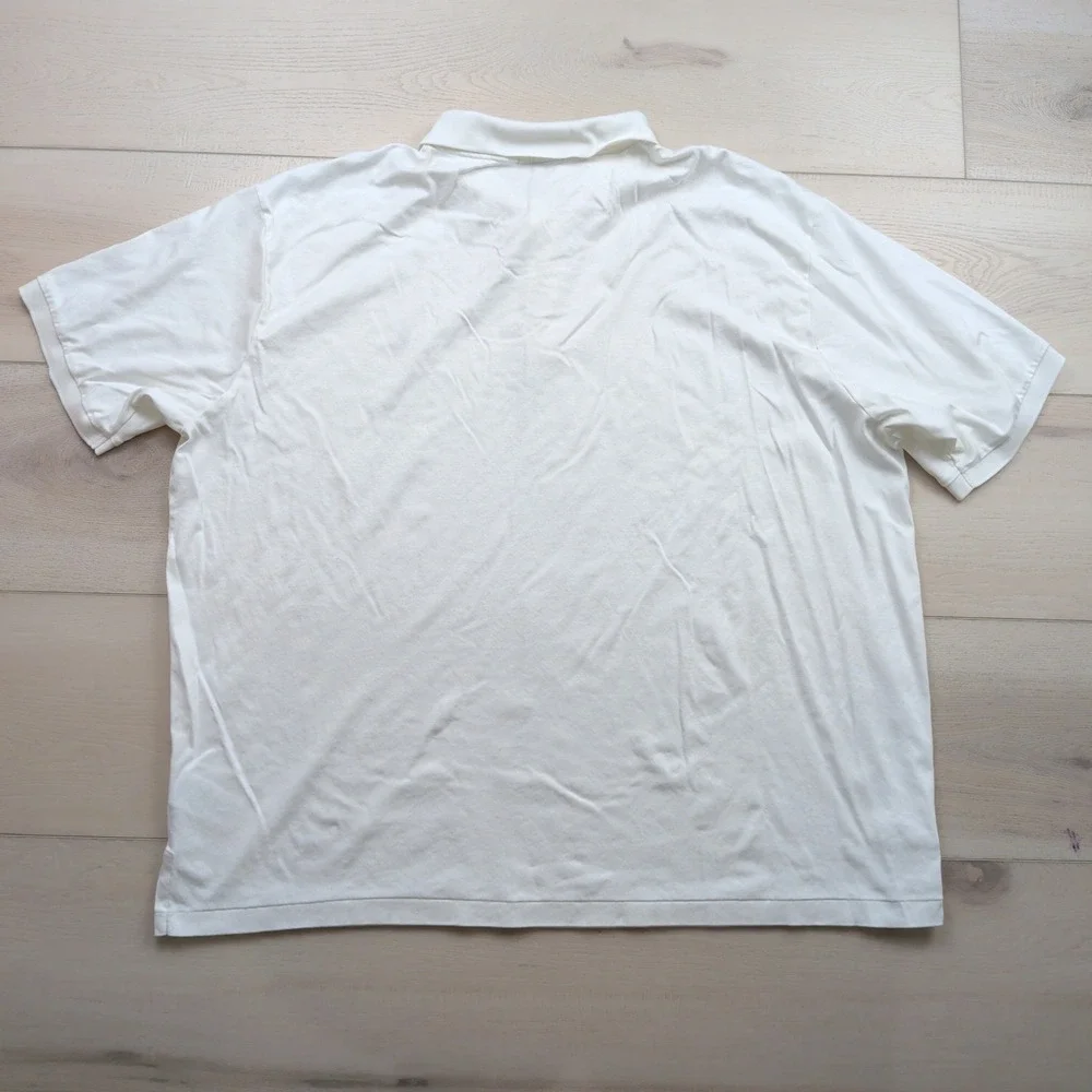 Polo Ralph Lauren Mens 3XB White Short Sleeve Cotton Polo Shirt Flesh Pony Logo